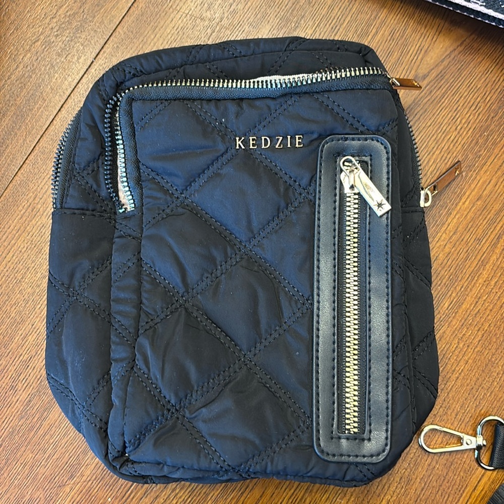 Black Kedzie bag with strap